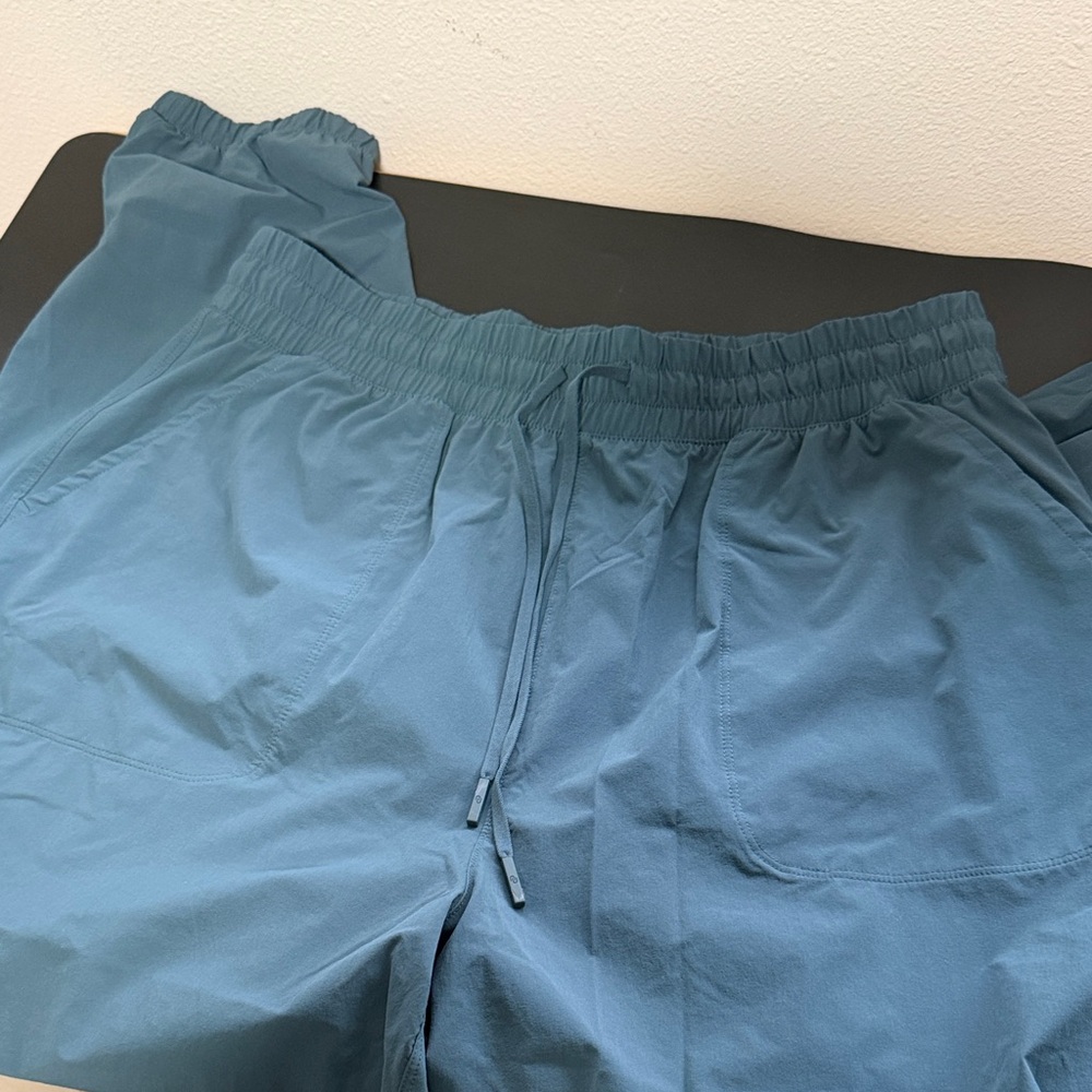 nuuds Women's Teal Elastic Waist Track Pants - Picture 5 of 7